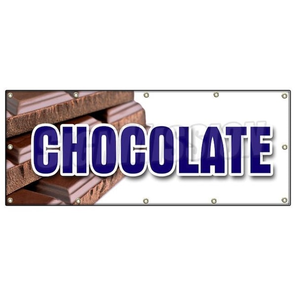 CHOCOLATE BANNER SIGN milk dark semi sweet homemade candy belgium sale